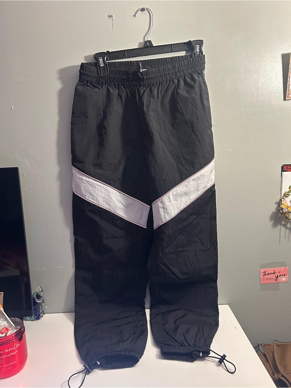 Black and White  Track Pants